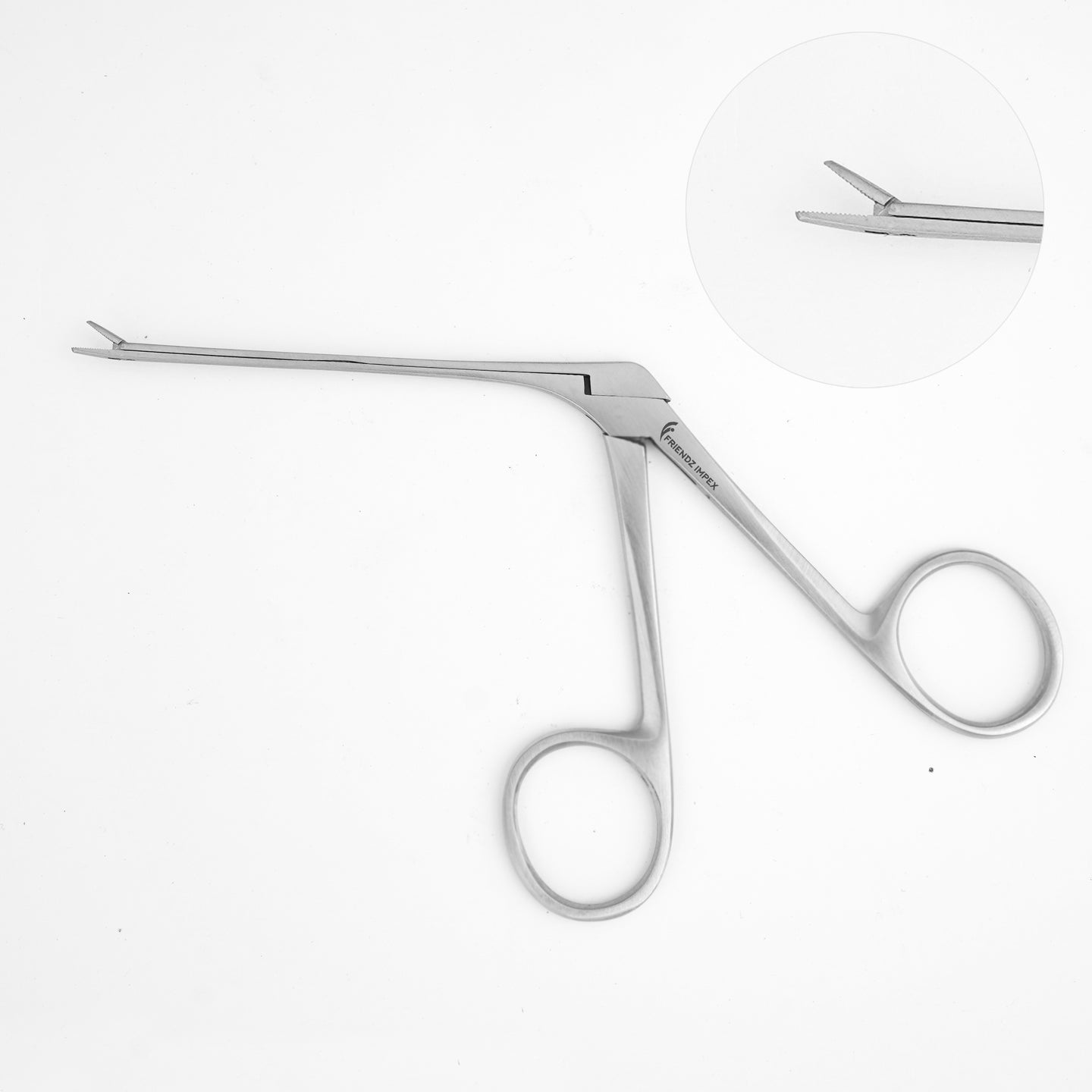 ENT forceps bundle of 4 pcs 8cm cup forceps 8cm ear black and Dull finish 8.5cm crocodile forceps.