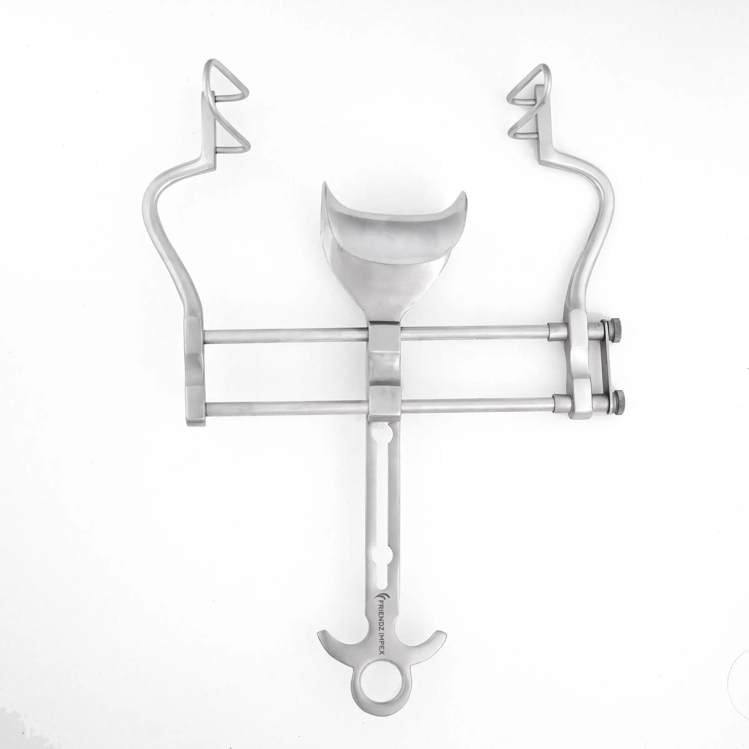 Stainless steel dental surgical retractor instrument on white background, GN SURGICAL LTD