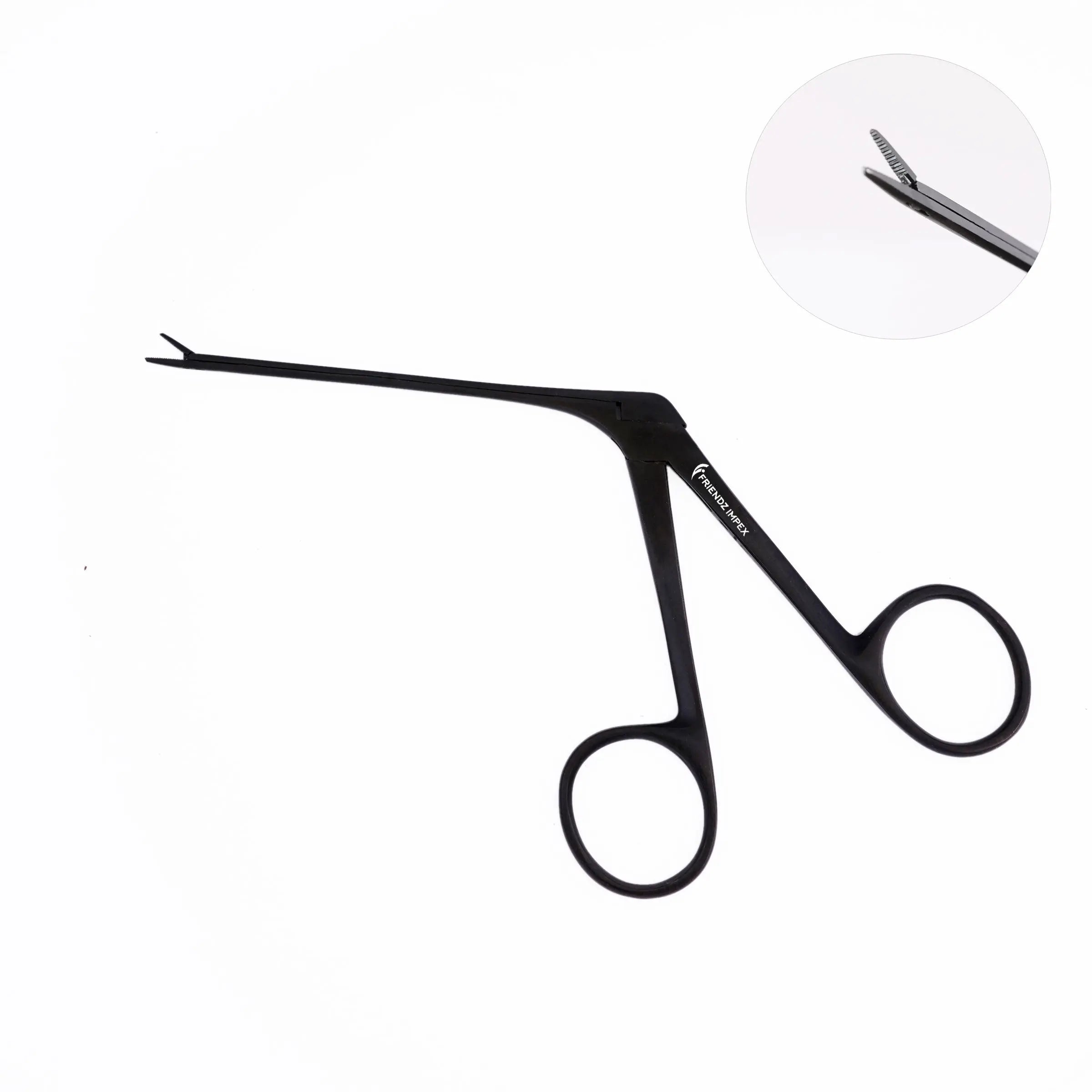 Black surgical dental instrument with angled jaws, reusable, GN SURGICAL LTD quality tool