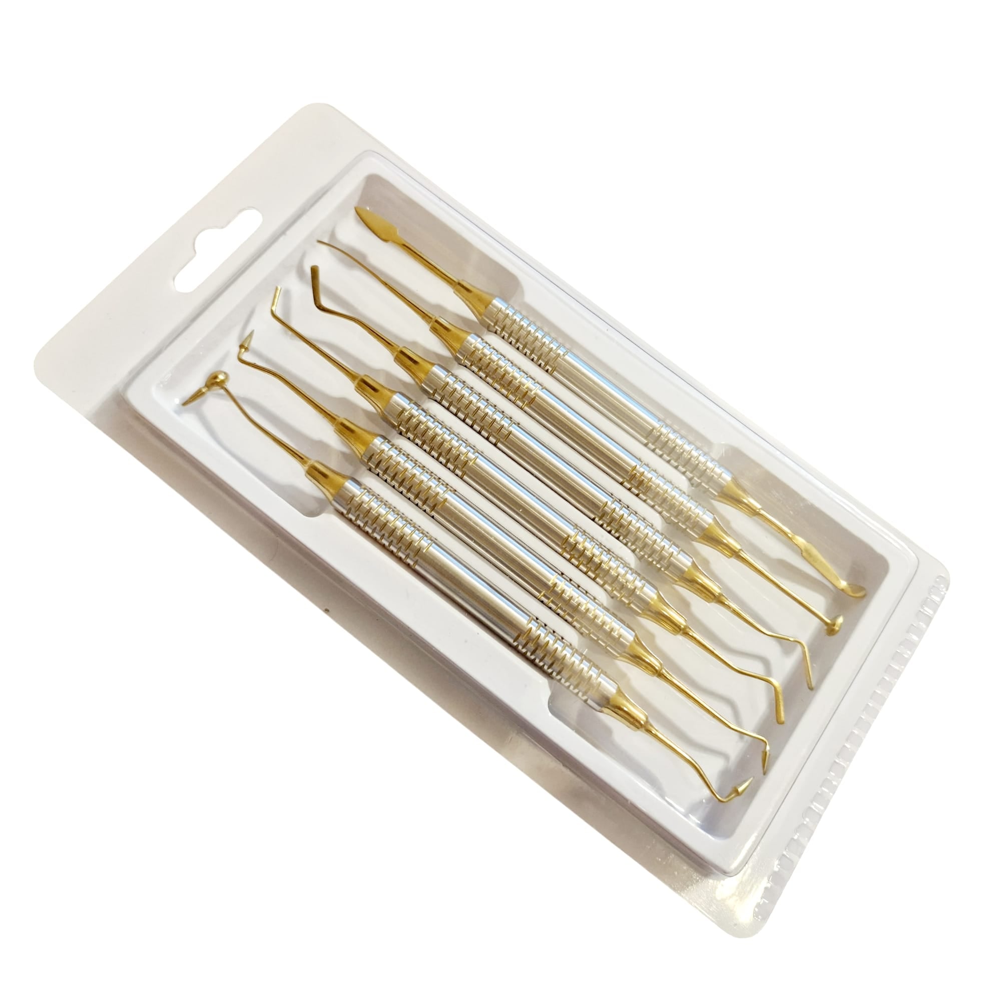 6-Piece Dental Composite Filling Tools Set, Gold