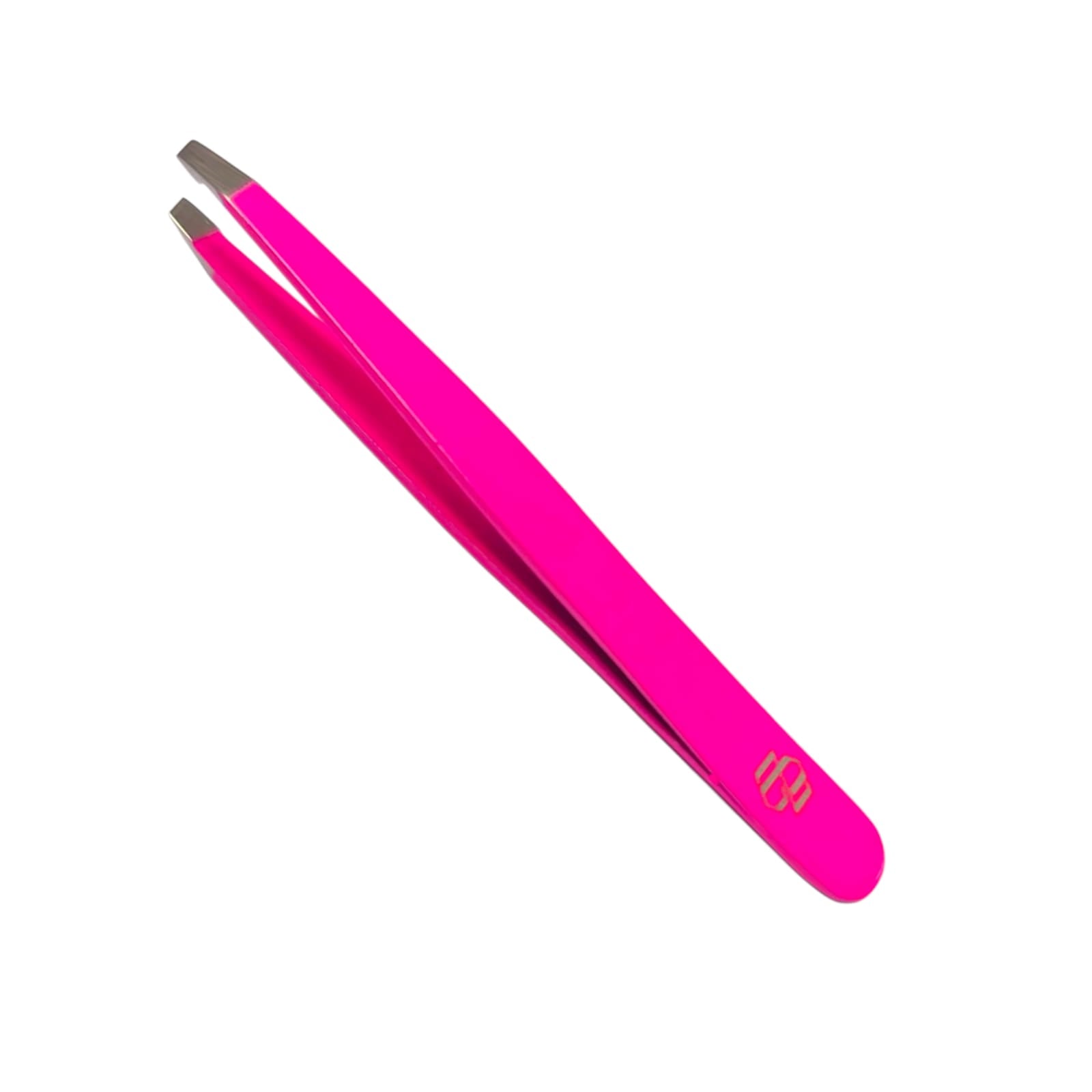Professional Eyebrow Tweezers Set, Stainless Steel, Slant Tip, 13 cm, Pink, Silver, Black, Precision Plucking