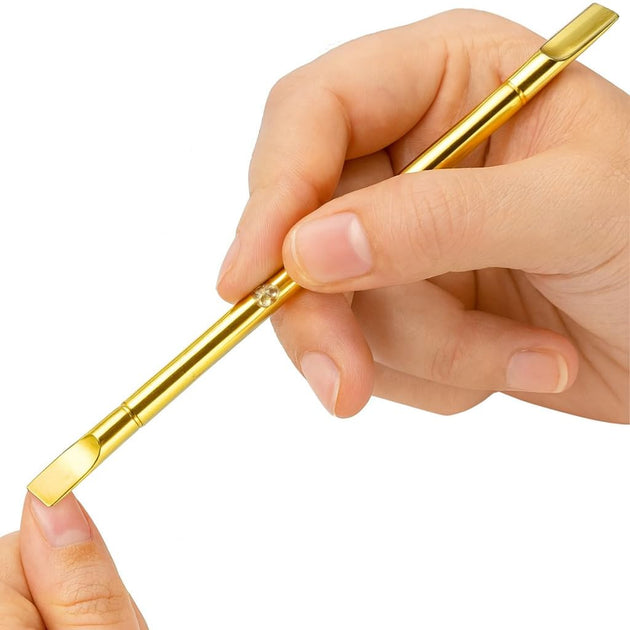 Professional Cuticle Tool, Double-Ended Paddle and Blade, Gold, 14 cm G.N SURGICAL LTD  GN SURGICAL LTD