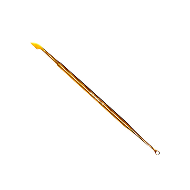 Utensile professionale per cuticole, paletta a doppia punta e lama, oro, 14 cm G.N SURGICAL LTD SCISSORS GN SURGICAL LTD