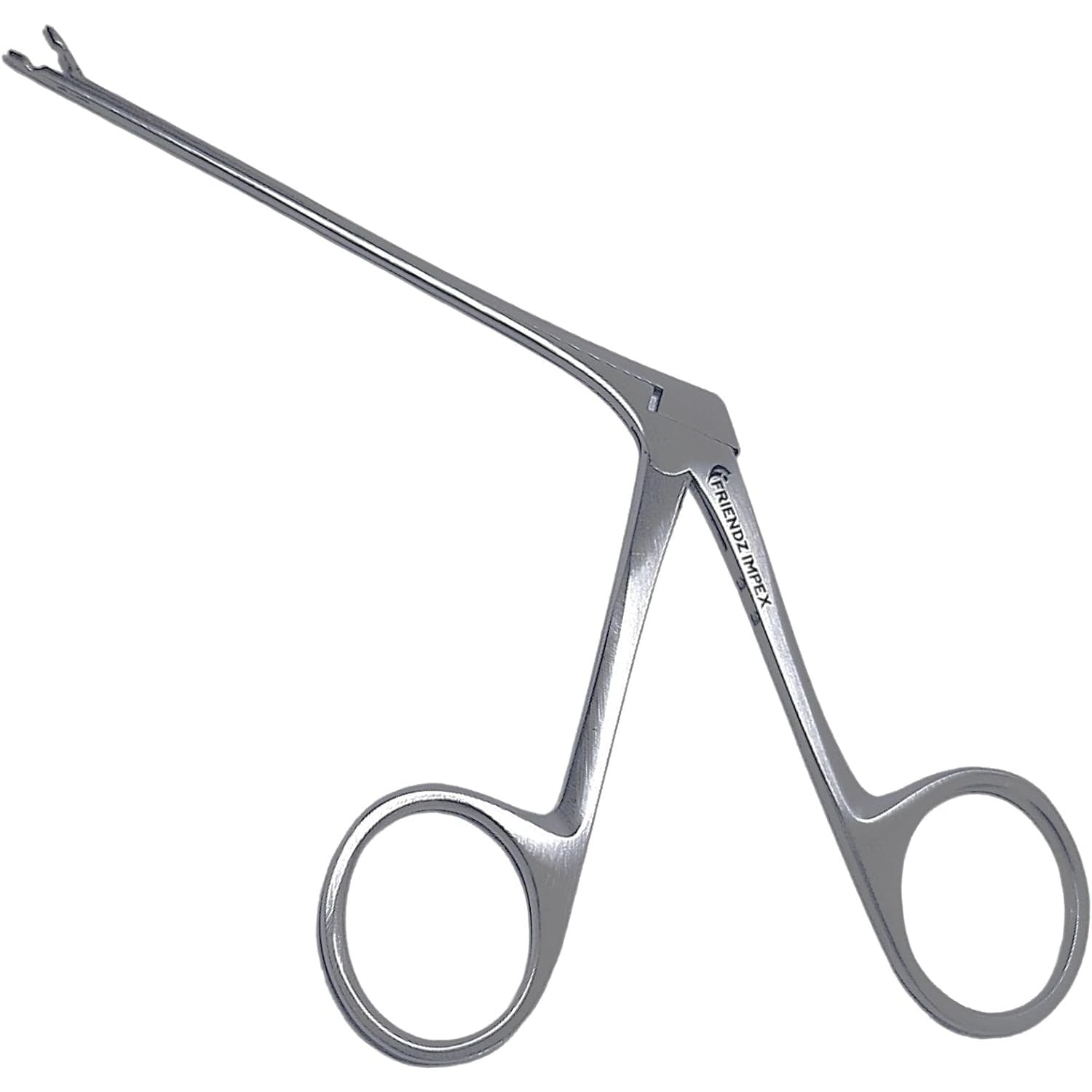 Ear Cup Forceps, 8cm Stainless Steel Alligator Forceps Ear Picking Pliers Aural Forceps Crocodile Forceps for Ear Cleaning