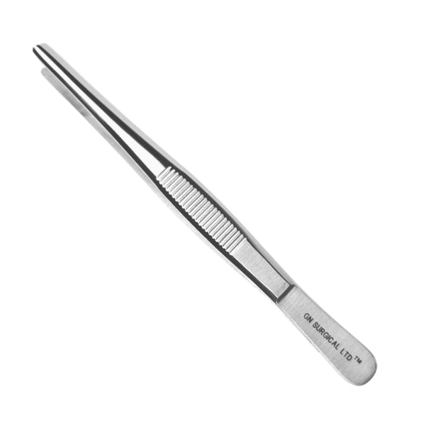 Pinzette professionali in acciaio inox per uso universitario, pinzette seghettate multiuso SS 13 cm G.N SURGICAL LTD TWEEZER GN SURGICAL LTD
