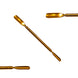 Utensile professionale per cuticole, paletta a doppia punta e lama, oro, 14 cm G.N SURGICAL LTD SCISSORS GN SURGICAL LTD