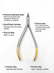 Dental Weingart TC ortodontisk verktygstång för placering av valvtråd G.N SURGICAL LTD PLIERS GN SURGICAL LTD