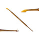 Utensile professionale per cuticole, paletta a doppia punta e lama, oro, 14 cm G.N SURGICAL LTD SCISSORS GN SURGICAL LTD