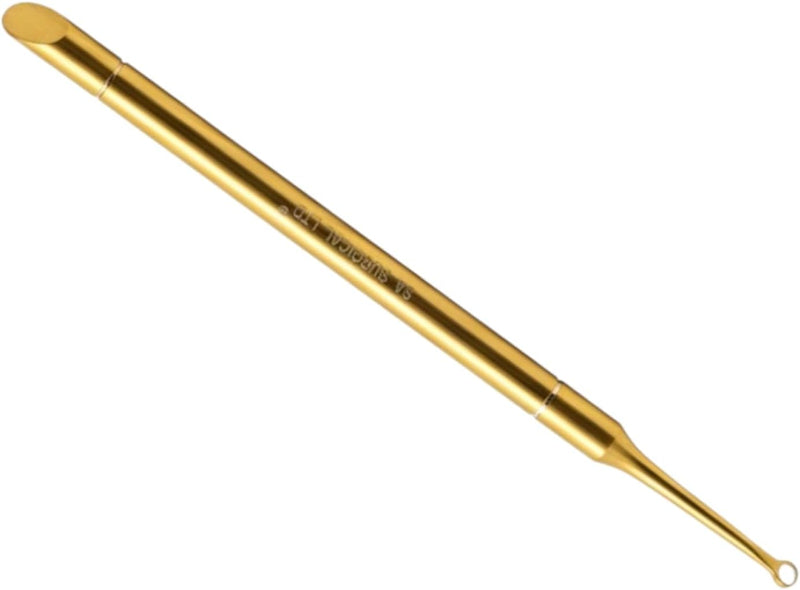 Double-Ended Cuticle Pusher, Gold, Professional Manicure and Pedicure Tool for Nail Care GN SURGICAL LTD  GN SURGICAL LTD