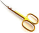 Professional Cuticle Scissors with Sharp Edge, Gold Finish Nail Care Tool for Precision Trimming GN SURGICAL LTD  GN SURGICAL LTD