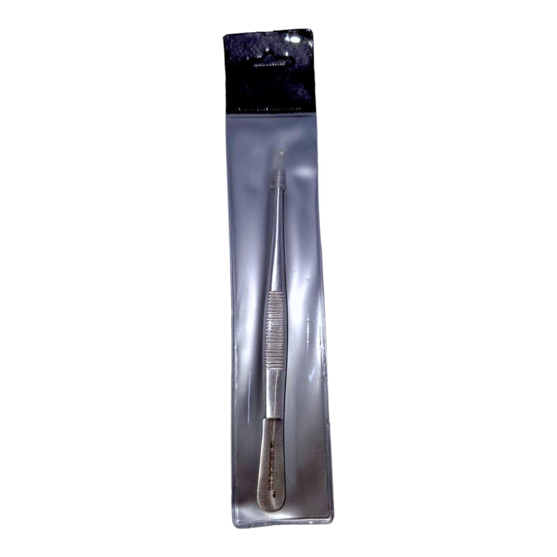 Pinzette professionali in acciaio inox per uso universitario, pinzette seghettate multiuso SS 13 cm G.N SURGICAL LTD TWEEZER GN SURGICAL LTD
