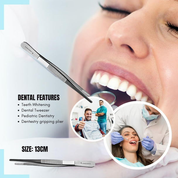 College Thumb Dressing Forceps Tweezers Serrated Multipurpose SS 13cm GN SURGICAL LTD Business, Office & Industrial:Healthcare, Lab & Dental:Handpieces & Instruments:Dental Curettes & Scalers GN SURGICAL LTD
