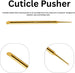 Double-Ended Cuticle Pusher, Gold, Professional Manicure and Pedicure Tool for Nail Care GN SURGICAL LTD  GN SURGICAL LTD