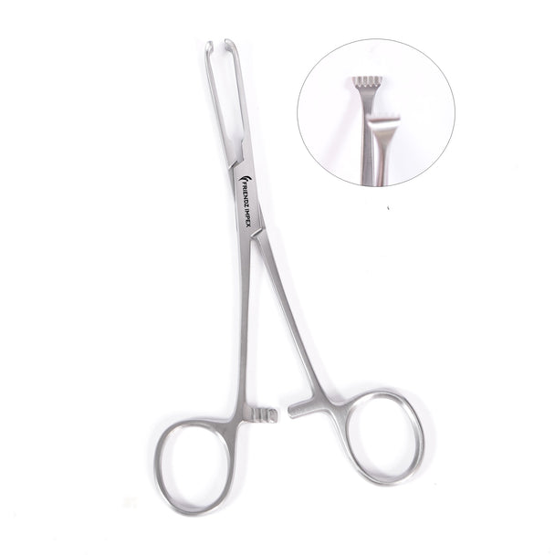 Stainless steel dental surgical forceps with serrated tip, reusable, GN SURGICAL LTD instrument