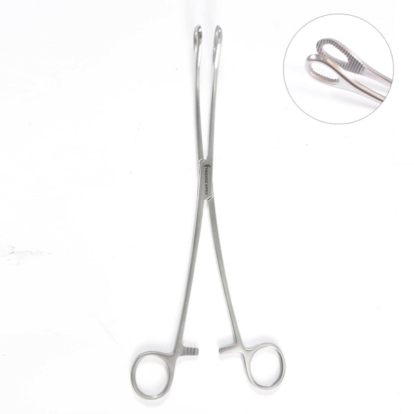 Stainless steel surgical dental forceps with serrated tips, GN SURGICAL Class I reusable instrument