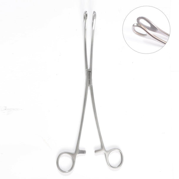 Stainless steel surgical dental forceps with serrated tips, GN SURGICAL Class I reusable instrument