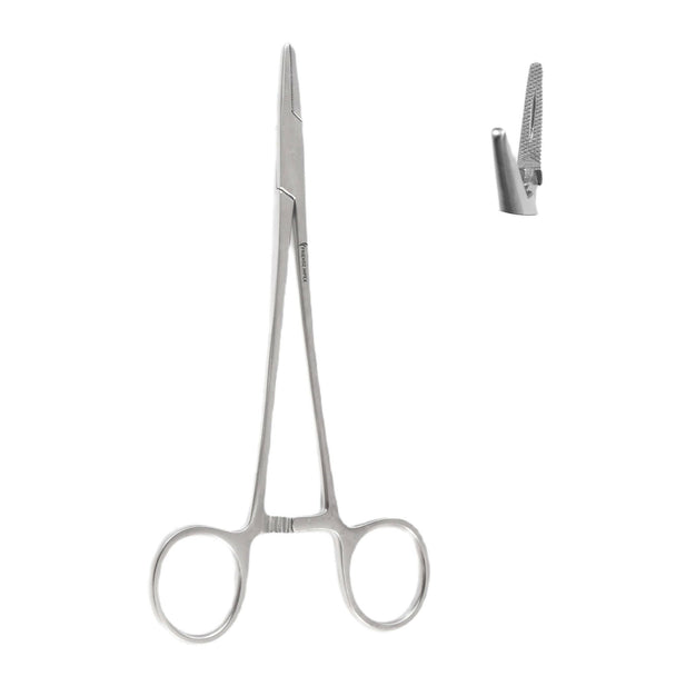 Stainless steel dental surgical forceps with serrated tip from GN SURGICAL LTD