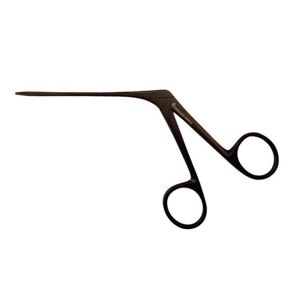 Black micro ear forceps surgical instrument, quality reusable by GN SURGICAL LTD