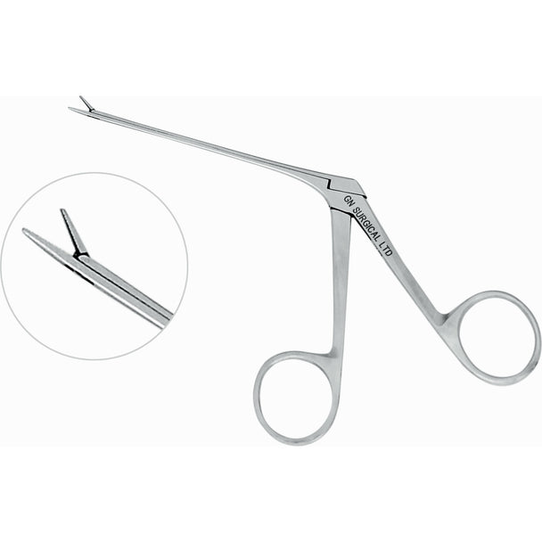 GN SURGICAL LTD stainless steel dental surgical instrument with fine curved tips