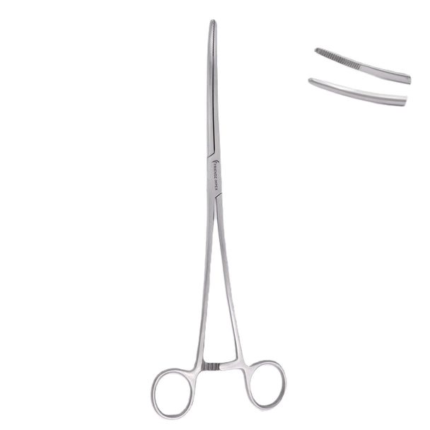 Stainless steel 10-inch uterine forceps, reusable surgical instrument by GN Surgical Ltd.