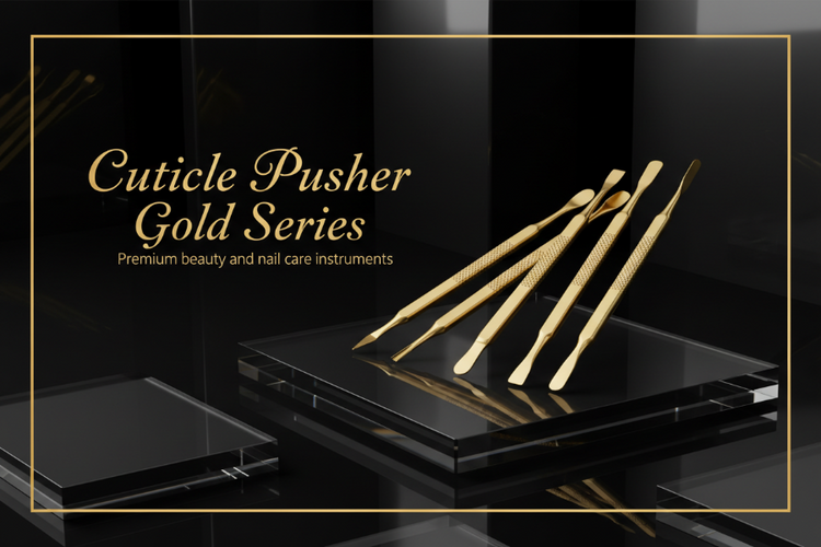 Cuticle Pusher Gold Series Banner