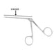GN SURGICAL LTD dental surgical instrument, angled 3-inch forceps, stainless steel