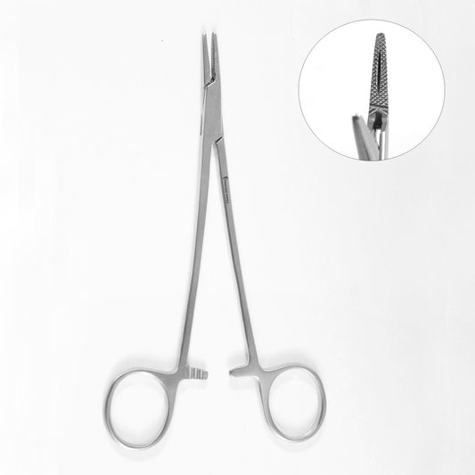 Dental Crilewood Needle Holder Suturing Forceps Suture Training Surgical 15cm CE