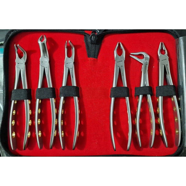 6 Pcs Apical Retention Atraumatic Extracting Dental Forceps Set German Premolars Friendz Impex Business, Office & Industrial: Healthcare, Lab & Dental:Handpieces & Instruments:Dental Instruments GN SURGICAL LTD