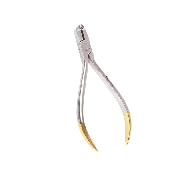 Stainless steel dental orthodontic plier with gold handles, surgical instrument by GN SURGICAL LTD