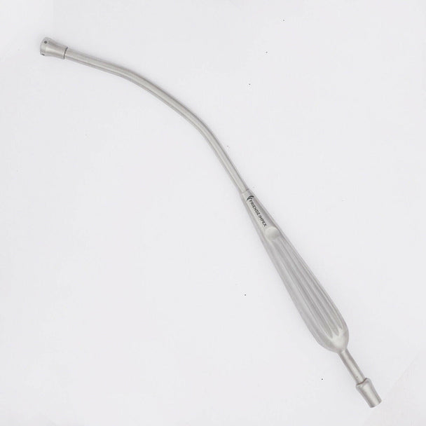 Stainless steel dental surgical aspirator tip by GN SURGICAL LTD on white background