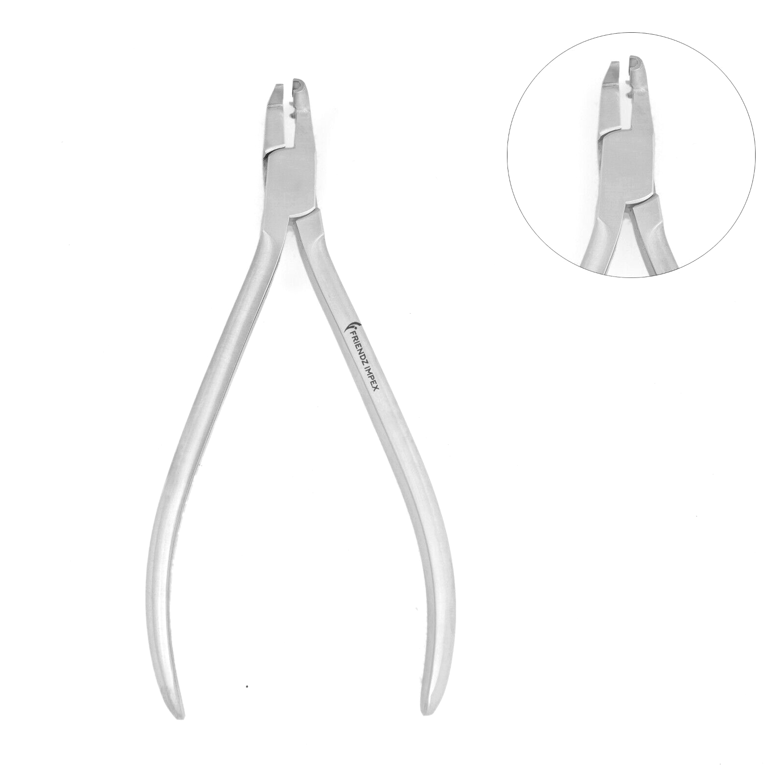 Dental Orthodontic Cinch Back Plier Hammer Head With Serration Laboratory Tool