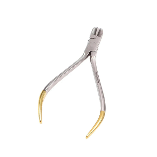Stainless steel dental plier with gold tips, reusable surgical instrument by GN SURGICAL LTD